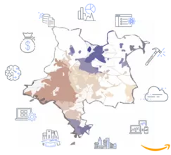 A picture of a map