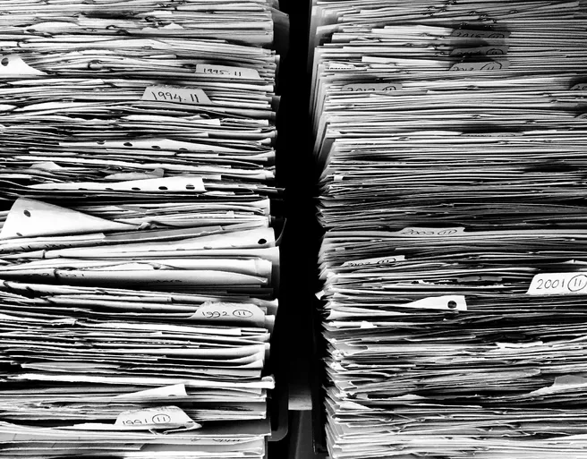A picture of newspapers