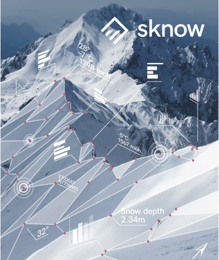 A picture showing all the gathered data about an ice mountain